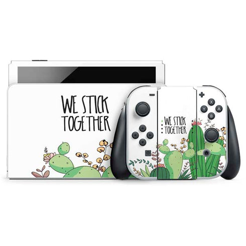 We Stick Together Nintendo Switch OLED (2021) Skin